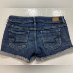 American Eagle  Outfitters women’s dark wash cuffed denim shorts. Size 6 Photo 2