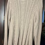 Jeanne pierre Tan Cable Knit Crew Neck Sweater New England Grandma Photo 0