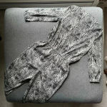 W118 By Walter Baker  Peavey Jumpsuit Gray Reptile Small NWT Photo 2