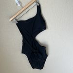 Aerie NWOT  black cut outside tie piece bathing suit Photo 2