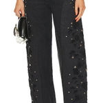 Citizens of Humanity  Ayla Embroidered Wide Leg Jeans Voila Size 33 NWT Photo 0