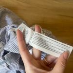 Abercrombie & Fitch Paperbag Striped Waist Tie Linen Shorts Photo 6