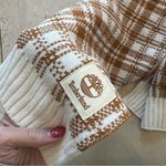 Timberland  NWOT Orange/Beige Checkered Scarf OS Photo 2
