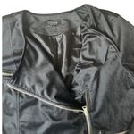 Coffeeshop black velvet moto jacket Size 3X Photo 5