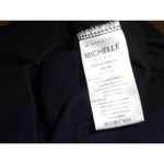 NEW "Michelle By Comune" women's XS navy cropped sweatshirt Elbow cutout Blue Photo 1