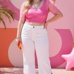 Anthropologie Pilcro Letterpress By Hi-rise Boot cut White Jeans Size 26W Photo 0