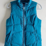 Lands' End Land’s End Down Puffer Vest in‎ Teal blue/green, Zipper Front, Size XS Photo 0