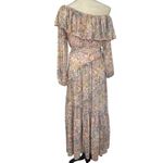 Revolve ASTR the Label Kaylani Dress In Pink Multi Floral Off Shoulder Ruffle XS Photo 8