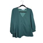 Tuckernuck Hollis Blouse Sz. M Green Size M Photo 1