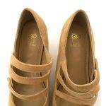 Anthropologie Rara Avis Suede Tan Heel Rockabilly Strappy Twee Mary Janes 7W Brown Size 10 Photo 8