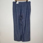 Old Navy  High Rise Wide Leg Linen Blend Pants Chambray Blue NWT Size Large Photo 2