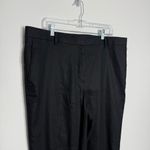 Ann Taylor NWOT  The High Rise Ankle Dress Pants In Linen‎ Twill In Black Size 18 Photo 2