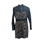 AKIRA CHICAGO BLACK LABEL Lace Mock Neck Long Sleeve Sheath Dress S Photo 1