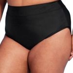 Kona Sol BLACK TUMMY CONTROL HIGH WAIST FULL COVERAGE BIKINI BOTTOMS SZ 3X NWT Photo 0