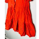 SEA NEW YORK Red 100% Cotton Antonina Puff Sleeve V Photo 4