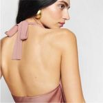 Reformation silk midi halter dress Photo 3