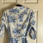 Chloe+Rene Woman’s Blue and White Printed Shirt Dress size large Photo 11