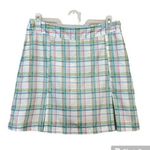 Athleta  Pastel Plaid Pleated Golf Skirt Size 12 Photo 0