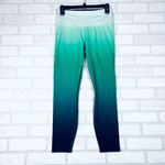 Athleta  Ombre High Waisted Leggings Athletic Workout Yoga‎ Pants Small Green Photo 13