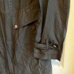 Cole Haan  Womens Black Hooded Water Resistant Trench Coat Size S Photo 10