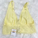 Free People  Teagan Lace Trim Bralette Daybreak Yellow Women's Size Small Photo 3