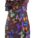 Britt Ryan Britt‎ Ryan one shoulder brown bow dress 4 NWT! Photo 0