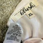 Blush XL ruffle floral faux wrap romper front tie D4 2381 Photo 3