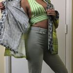 Yellow plaid jacket, funky pattern jacket, custom jacket, vintage blazer Size M Photo 8