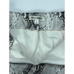 Wild Honey  Vegan Snakeskin Pants Size Small Black‎ and Gray Front Zip Cropped Photo 5