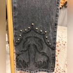 Free People Understated Leather x  NWT Western Jeans Faded Charcoal 26-27 $238 Photo 4