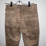 frame denim Frame Le Crop Mini Boot Jeans in Vanilla Multi Tan Brown Snake Print, Size 26 Photo 9