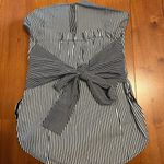 Topshop Strapless Pinstripe Top Photo 2