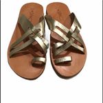 l*space l* Shore Break Gold Leather Sandal, Sz 7 Photo 8