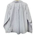 LL Bean Windowpane Wrinkle Free Pinpoint Oxford Button Up Shirt XL PETITE Size undefined Photo 4