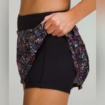 Lululemon  6 Pace Rival Mid-Rise Skirt Floral Spray Multi Athleisure‎ Running Run Photo 1