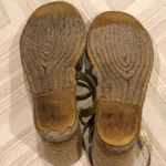 Michael Kors Gold Ankle Strap Sandal Wedges Size 7 Photo 6