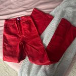 Edikted red leather pants size S Photo 1