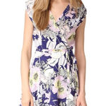 Tahari Yumi Kim Bora Bora Navy SoHo Mixer silk wrap dress size 8/large Photo 0