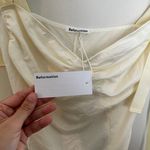 Reformation NWT - Marsala Ivory Bodysuit Ribbon Tie Romantic Girly Photo 5