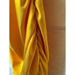 Y2K Womens yellow dress S gala festive party NYE slinky bodycon fitted sultry Photo 12