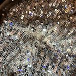 XScape (with flaws)Size 10 Beige/Tan Underlay Silver Sequin 1 Arm Party … Photo 13