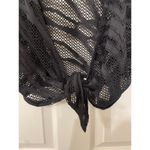 Beach Bunny Swimwear Crochet Tie-Front Cropped Coverup, XS Photo 3