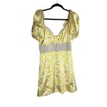For Love & Lemons NWT  Daffodil X Victoria’s Secret Mini Dress Yellow Floral S Photo 2