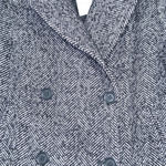 American Eagle NWT Black & White Herringbone Double Breasted Peacoat Size Small Photo 2