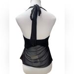 Peppermayo NWT- Sunbeam Mesh Halter Top – Black - Size: 6 Photo 4