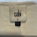 CAbi Seaside Sheer White Blouse Loose and Flowy Scrunch Sleeve Size Small Photo 2