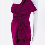 Derek Lam Dress Size 6 One Shoulder Ruched Bow Cocktail Luxury Formal Structure Photo 1