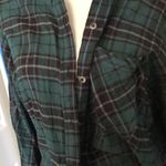Urban Outfitters Cute Green Flannel with Lace Back Photo 1