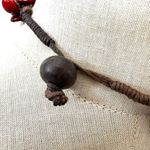 Red/orange seed beaded choker necklace Red Photo 3