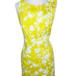 Jessica Howard Yellow Floral Sheath Dress Photo 0